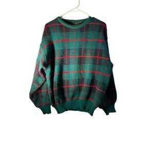 Vintage Traditionalist Sweater Made in Italy Green Men Size M Ski Sweater